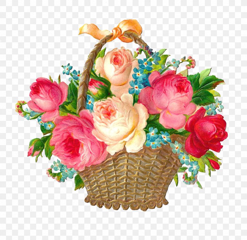 Basket Flower Pink Clip Art, PNG, 1327x1285px, Basket, Artificial Flower, Color, Cut Flowers, Easter Basket Download Free