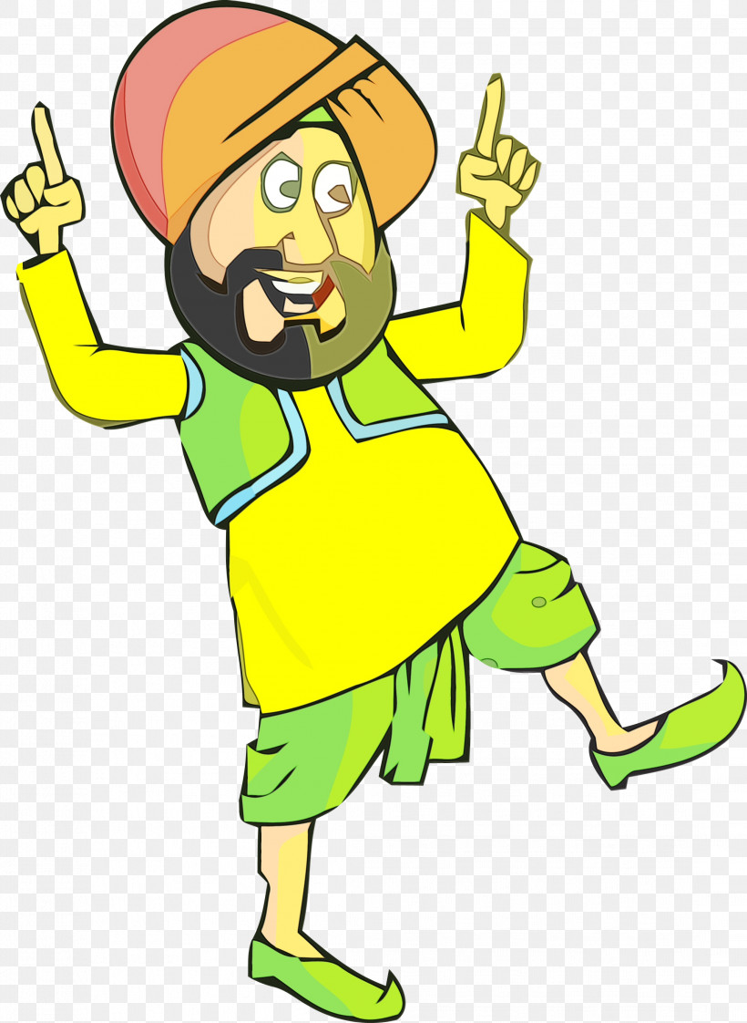 Cartoon Yellow Finger Pleased Thumb, PNG, 2192x3000px, Happy Lohri, Cartoon, Construction Worker, Finger, Gesture Download Free