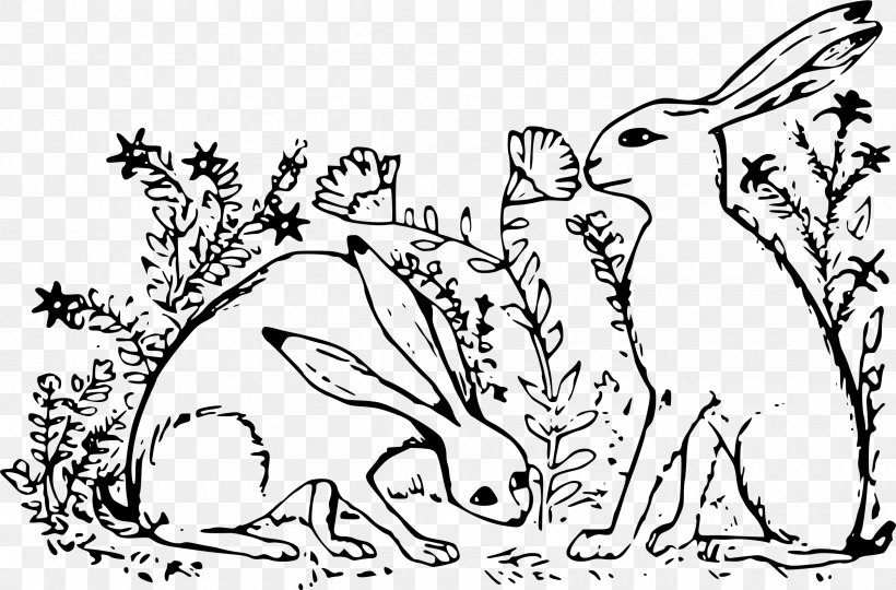 Domestic Rabbit Hare Throw Pillows Coloring Book, PNG, 2400x1582px, Domestic Rabbit, Animal Figure, Area, Art, Black And White Download Free