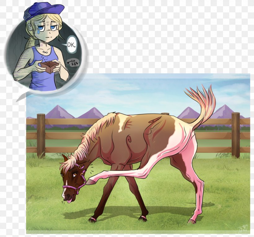 Horse Pack Animal Cartoon Bull, PNG, 1024x957px, Horse, Bull, Cartoon, Cattle Like Mammal, Fauna Download Free