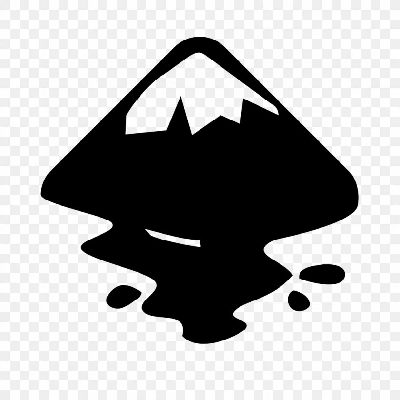 Inkscape, PNG, 1024x1024px, Inkscape, Black, Black And White, Computer Software, Free Software Download Free