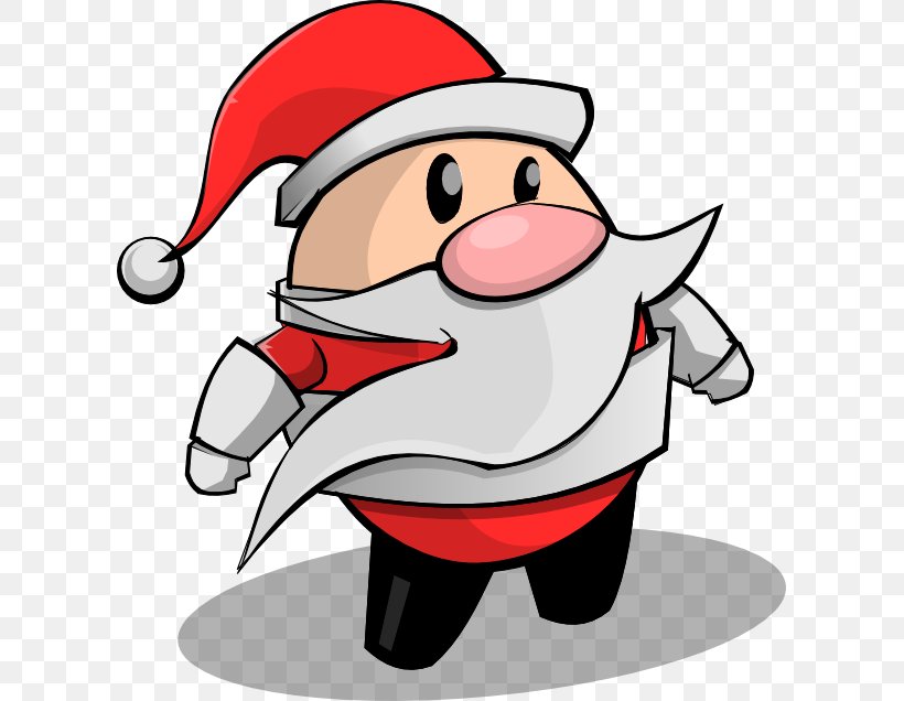 Santa Claus Clip Art Human Behavior Christmas Day Cartoon, PNG, 607x636px, Santa Claus, Artwork, Behavior, Cartoon, Christmas Download Free
