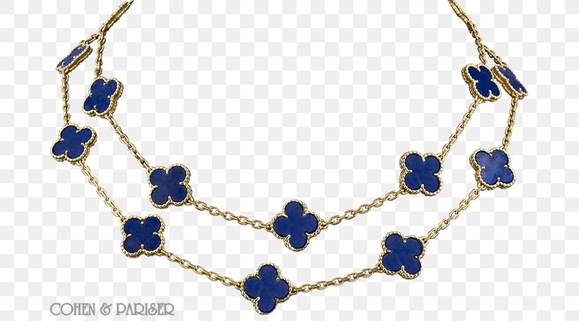 Sapphire Van Cleef & Arpels Necklace Lapis Lazuli Jewellery, PNG, 700x455px, Sapphire, Bead, Blue, Body Jewellery, Body Jewelry Download Free