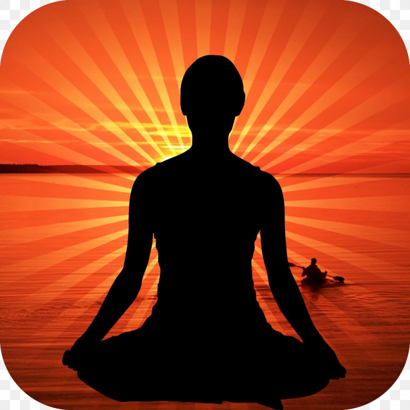 Silhouette Physical Fitness Meditation Exercise, PNG, 1024x1024px, Silhouette, Exercise, Meditation, Orange, Physical Fitness Download Free