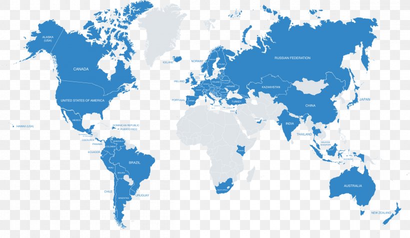 World Map Silhouette, PNG, 2400x1394px, World, Area, Blue, Map, Photography Download Free