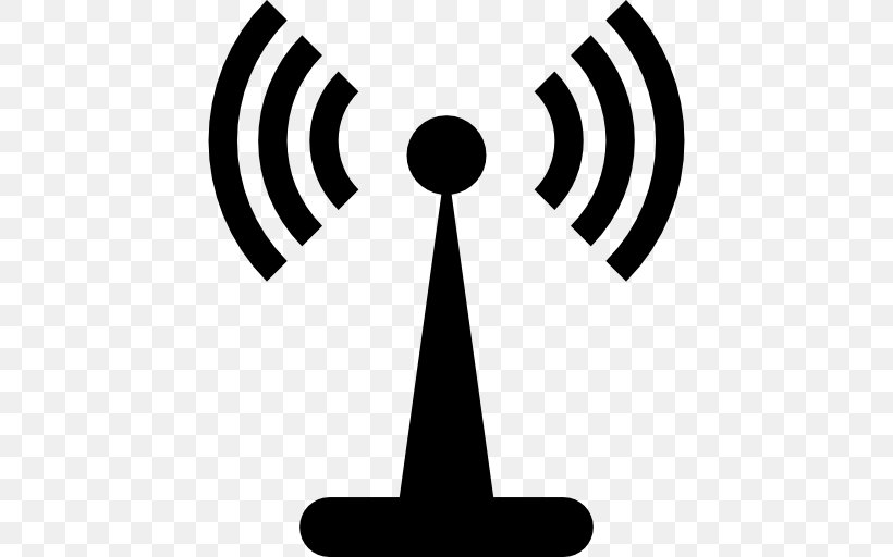 Wi-Fi Wireless Signal, PNG, 512x512px, Wifi, Aerials, Artwork, Black And White, Computer Network Download Free