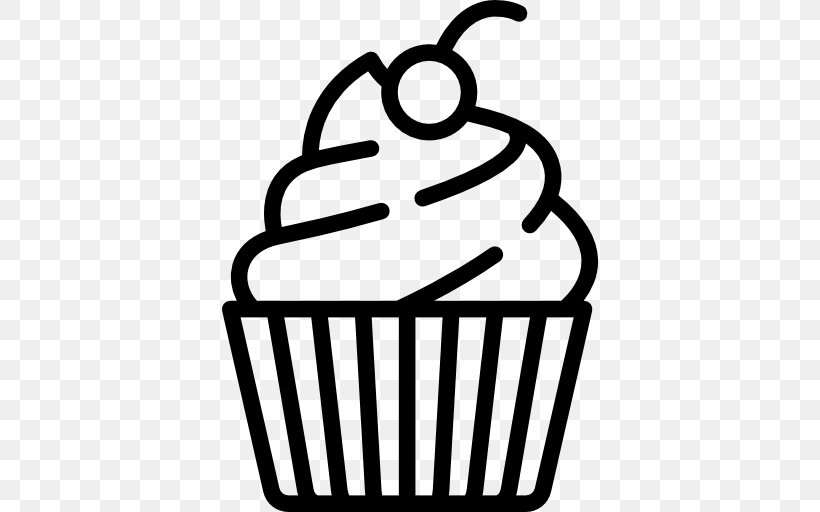 Cakes And Cupcakes Frosting & Icing Bakery Muffin, PNG, 512x512px, Cupcake, Bakery, Baking, Black And White, Buttercream Download Free