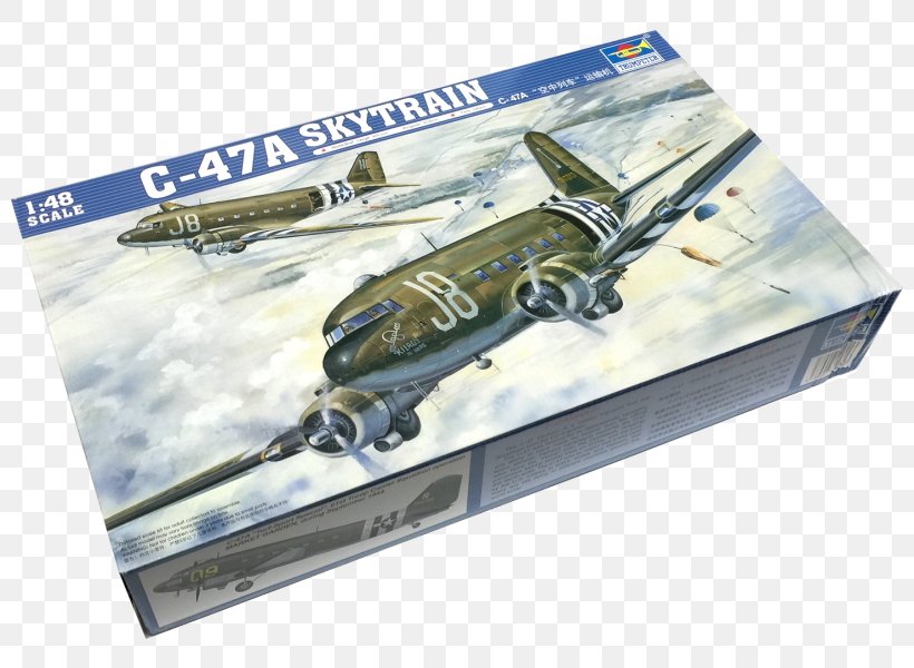 Douglas C-47A Airplane Scale Models Trumpeter 1:48 Scale, PNG, 800x600px, Airplane, Aircraft, Dvd, Model Building, Packaging And Labeling Download Free