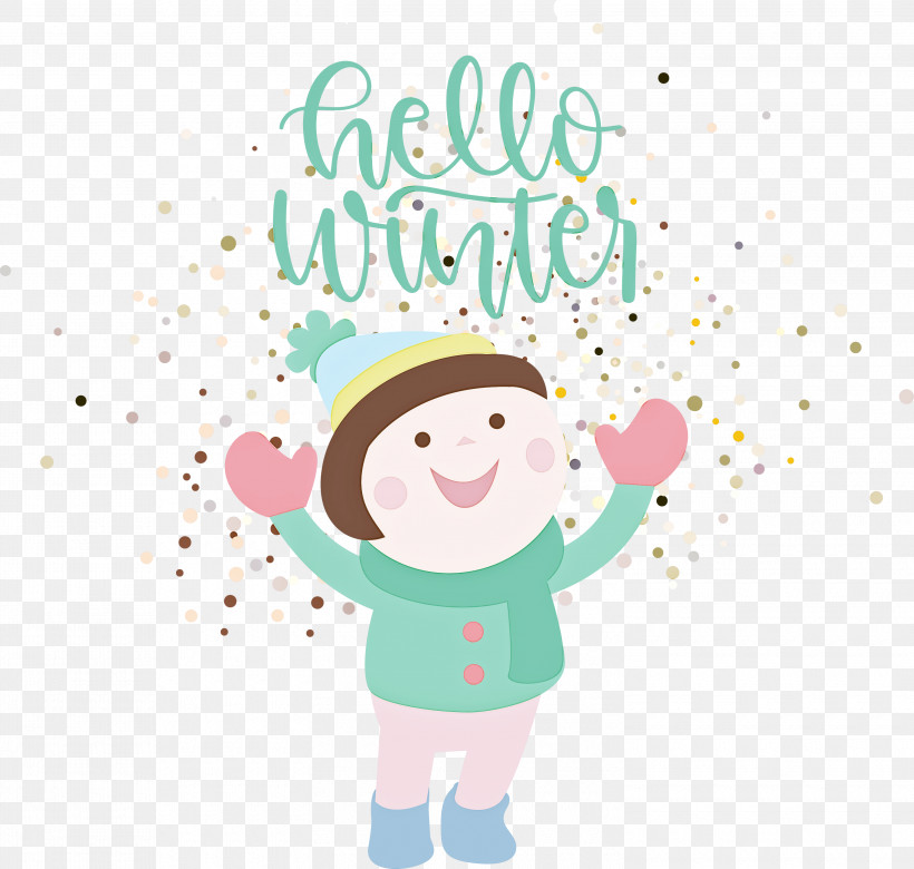 Hello Winter Welcome Winter Winter, PNG, 3000x2856px, Hello Winter, Cartoon, Character, Character Created By, Christmas Day Download Free