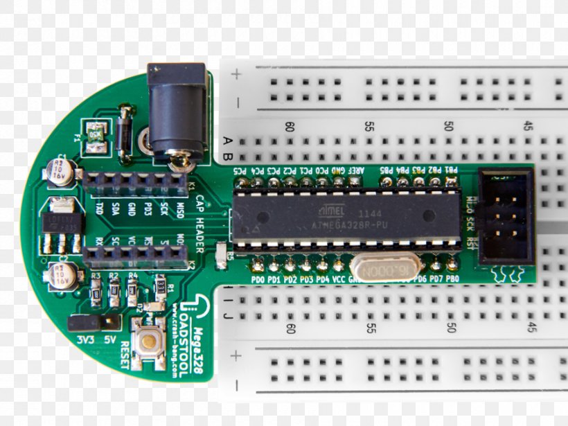 Microcontroller Electronic Component Electronics Electronic Engineering Electrical Network, PNG, 900x675px, Microcontroller, Arduino, Breadboard, Circuit Component, Circuit Prototyping Download Free