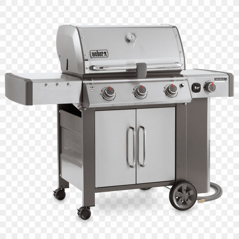 Barbecue Grilling Weber Genesis II LX 340 Weber-Stephen Products Weber Genesis II E-410, PNG, 1800x1800px, Barbecue, Gasgrill, Grilling, Kitchen Appliance, Machine Download Free