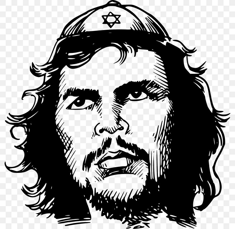 Che Guevara Jewish People Judaism Clip Art, PNG, 788x800px, Che Guevara, Art, Beard, Black And White, Carlos Latuff Download Free