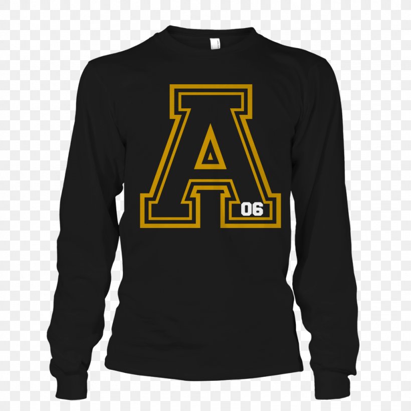 Long-sleeved T-shirt Hoodie, PNG, 1024x1024px, Tshirt, Active Shirt, Alpha Phi Alpha, Black, Brand Download Free