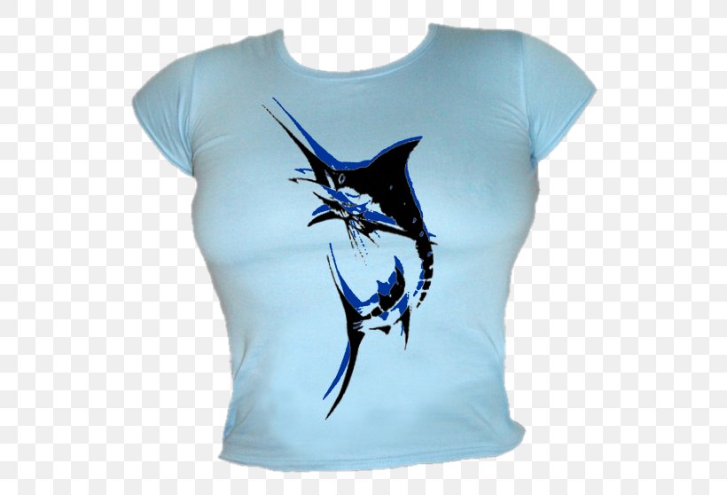 T-shirt Black Marlin Barracuda Point, Sipadan Island Billfish, PNG, 544x558px, Tshirt, Billfish, Black Marlin, Fashion, Fish Download Free