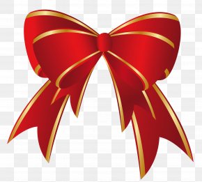 Red Bow Transparent Clip Art Image​