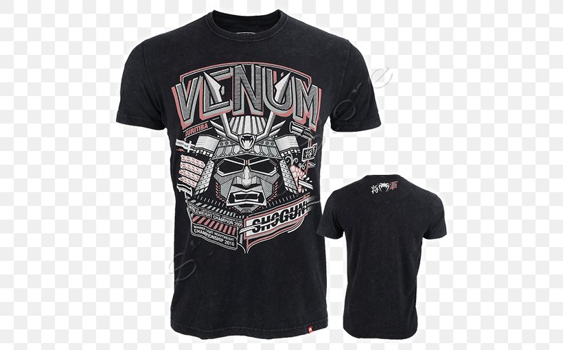 Long-sleeved T-shirt Venum Ultimate Fighting Championship Mixed Martial Arts, PNG, 510x510px, Tshirt, Active Shirt, Black, Boxing, Brand Download Free