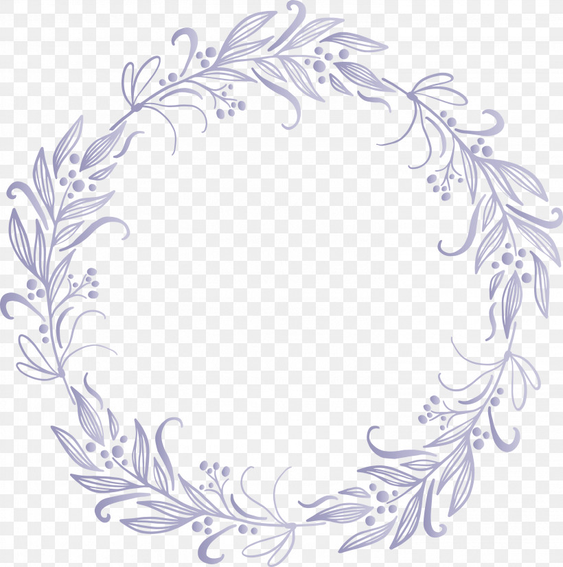 Mistletoe Frame, PNG, 2978x3000px, Mistletoe Frame, Floral Design, Flower, Leaf, Line Download Free