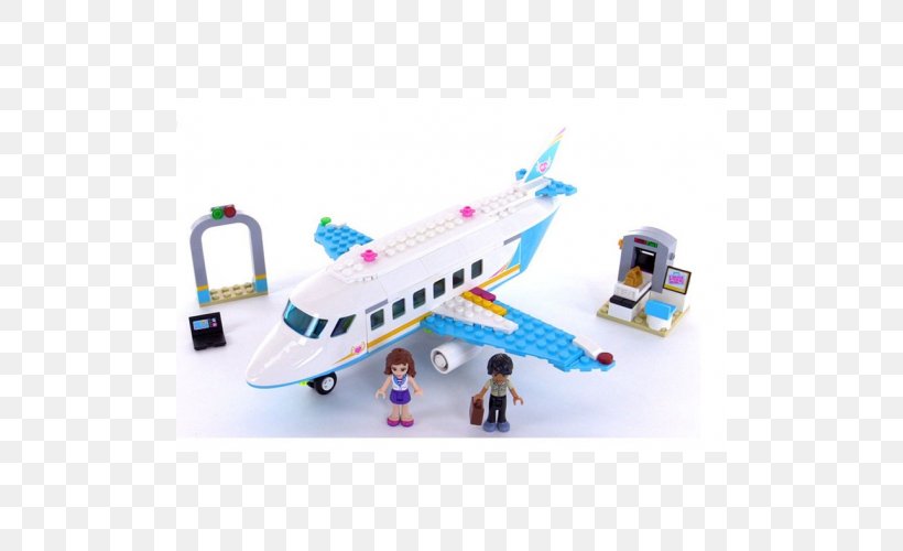 Toy Block LEGO 41100 Friends Heartlake Private Jet Construction Set, PNG, 500x500px, Toy, Aircraft, Airplane, Brand, Collecting Download Free