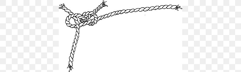 Rope Knot Clip Art, PNG, 420x247px, Rope, Black And White, Blog, Branch, Chain Download Free