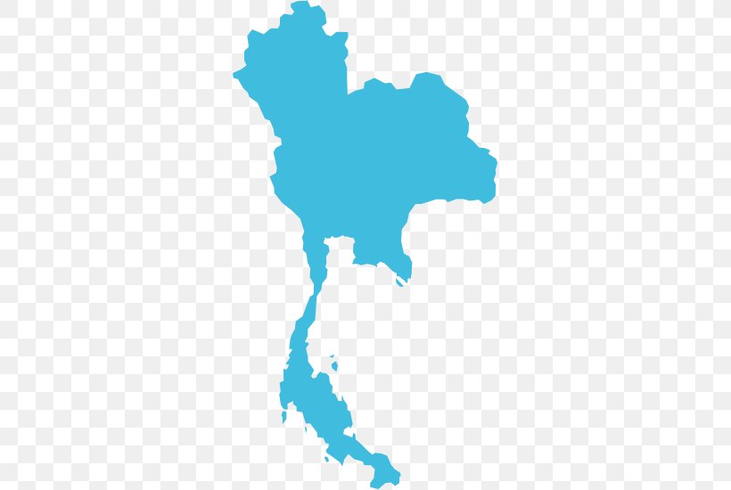 Thailand Vector Map, PNG, 705x550px, Thailand, Area, Blue, Country, Elevation Download Free