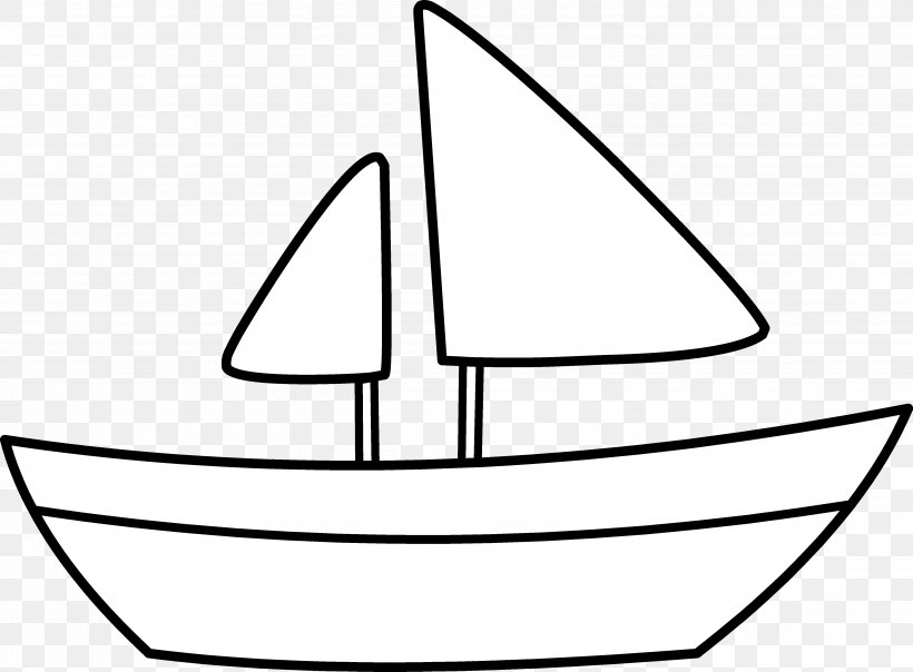 sail boat clip art black and white