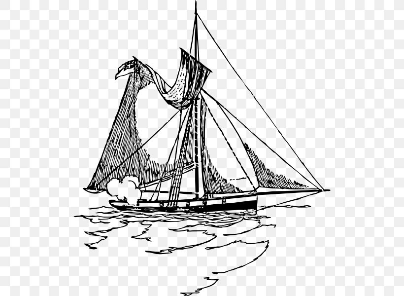 Sailing Ship Clip Art, PNG, 522x600px, Sailing Ship, Baltimore Clipper, Barque, Barquentine, Black And White Download Free