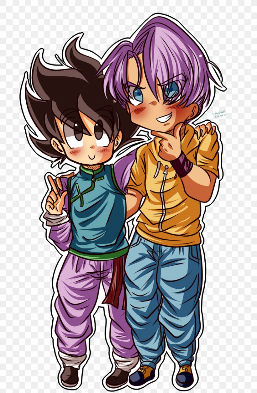 Bulma Videl Fiction Friendship, PNG, 870x1331px, Watercolor, Cartoon, Flower, Frame, Heart Download Free