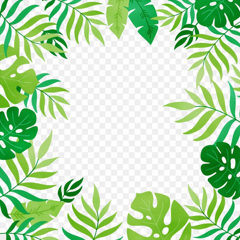 Green Leaf Background, PNG, 3000x3000px, Plant Stem, Flower, Green, Jungle,  Leaf Download Free