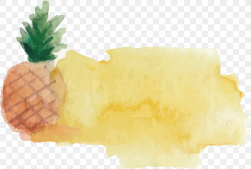 Pineapple Watercolor Painting, PNG, 3572x2410px, Pineapple, Ananas, Animation, Bromeliaceae, Coreldraw Download Free