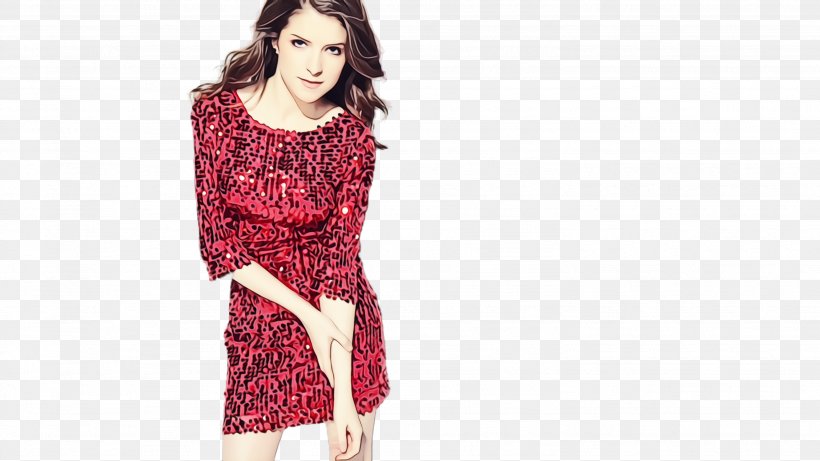 Pink Background, PNG, 2664x1500px, Watercolor, Actor, Anna Kendrick, Celebrity, Clothing Download Free