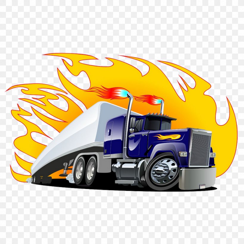 Semitrailer Truck Peterbilt Clip Art, PNG, 1024x1024px