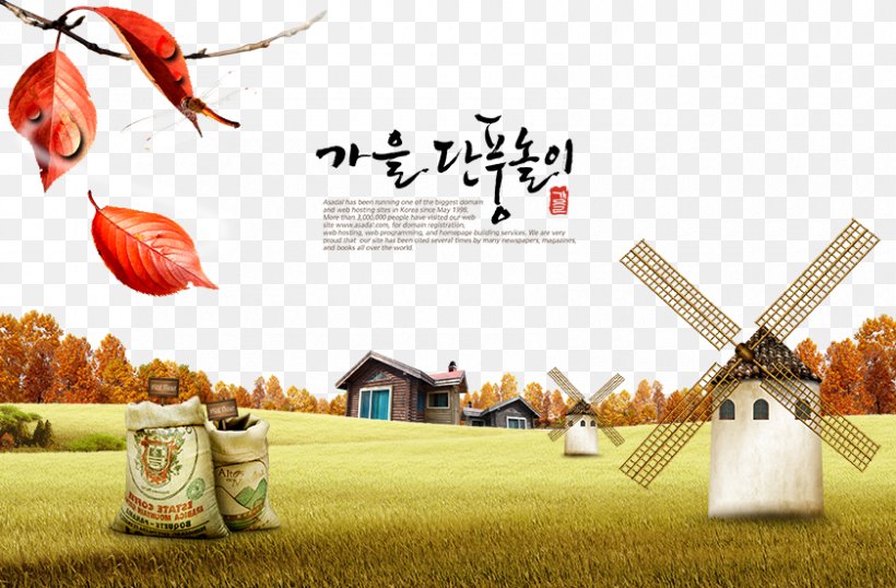 South Korea Autumn Poster Download Font, PNG, 840x552px, Autumn, Advertising, Autumn Leaf Color, Deciduous, Designer Download Free