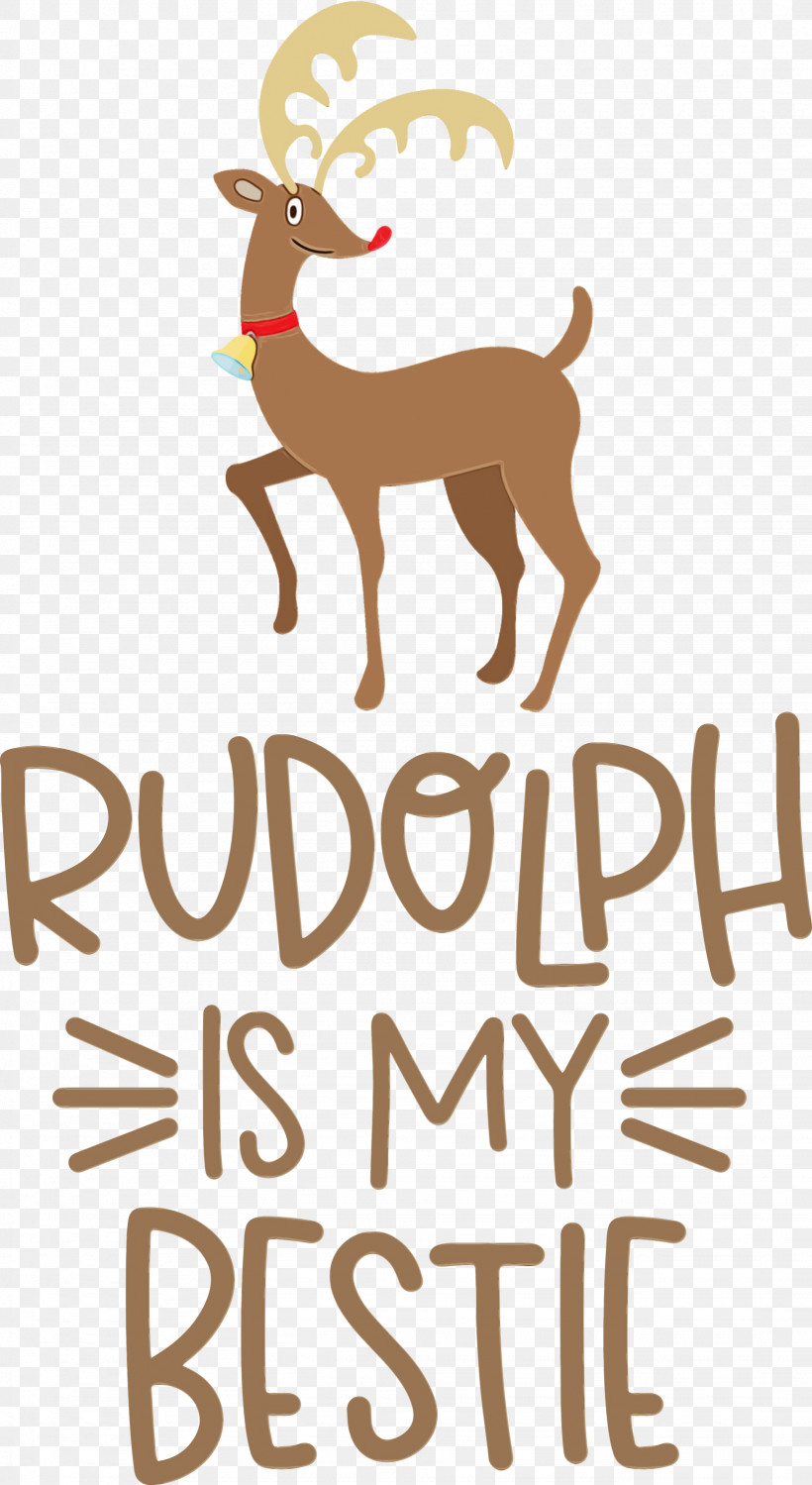 Reindeer, PNG, 1641x3000px, Rudolph Is My Bestie, Antler, Biology, Cartoon, Christmas Download Free