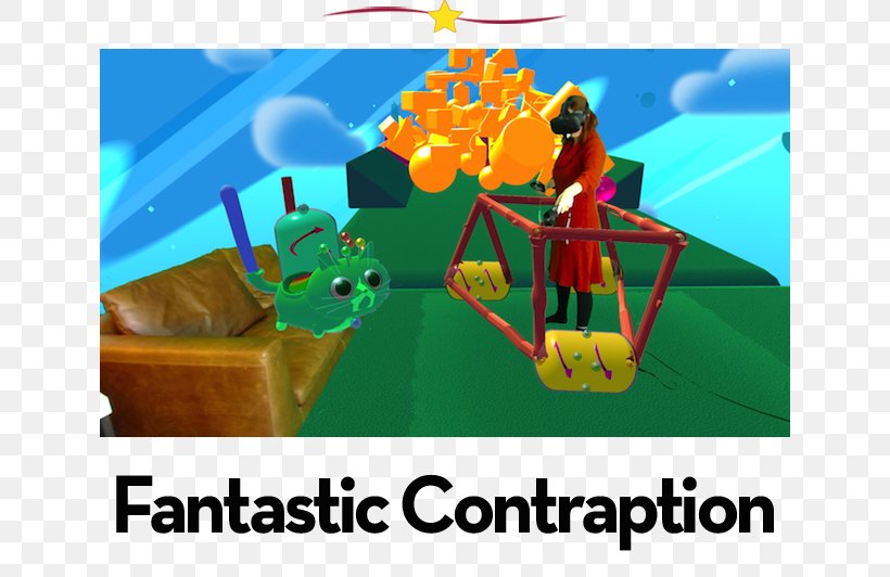 HTC Vive Oculus Rift Fantastic Contraption Virtual Reality Rick And Morty: Virtual Rick-ality, PNG, 636x532px, Htc Vive, Area, Fantastic Contraption, Game, Games Download Free
