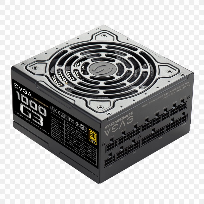 Power Supply Unit 80 Plus EVGA Corporation Power Converters ATX, PNG, 1200x1200px, 80 Plus, Power Supply Unit, Atx, Computer, Computer Component Download Free