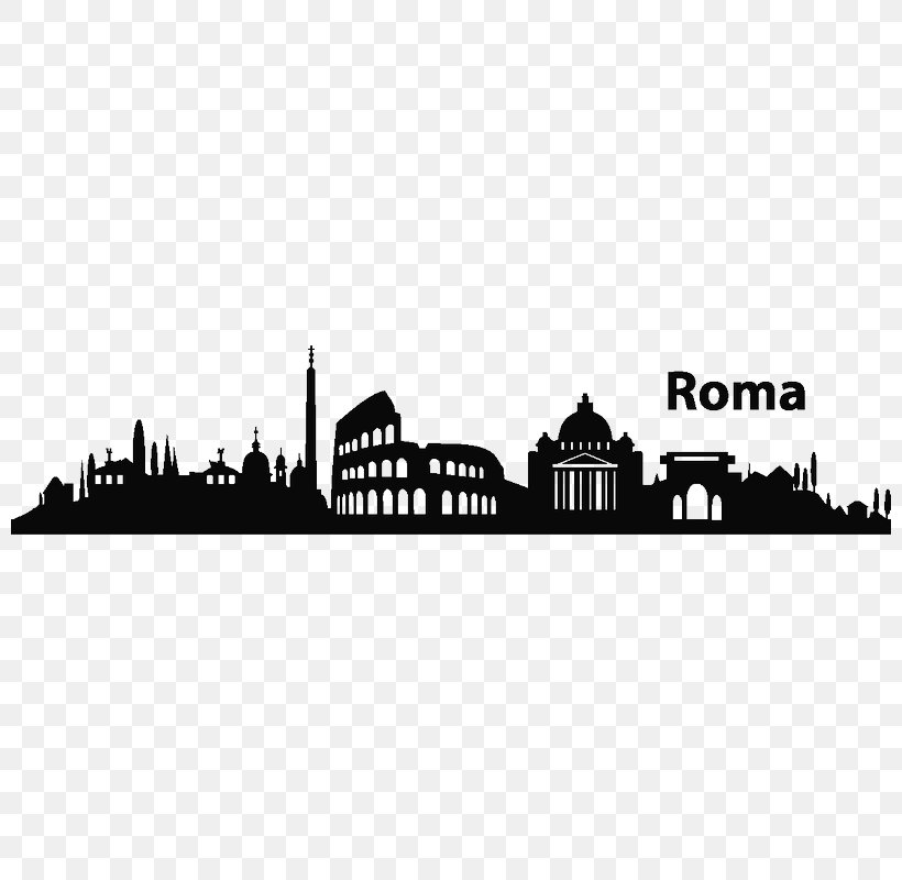 Sticker Brand Text Rome City, PNG, 800x800px, Sticker, Apartment, Beyond Skyline, Black, Black And White Download Free