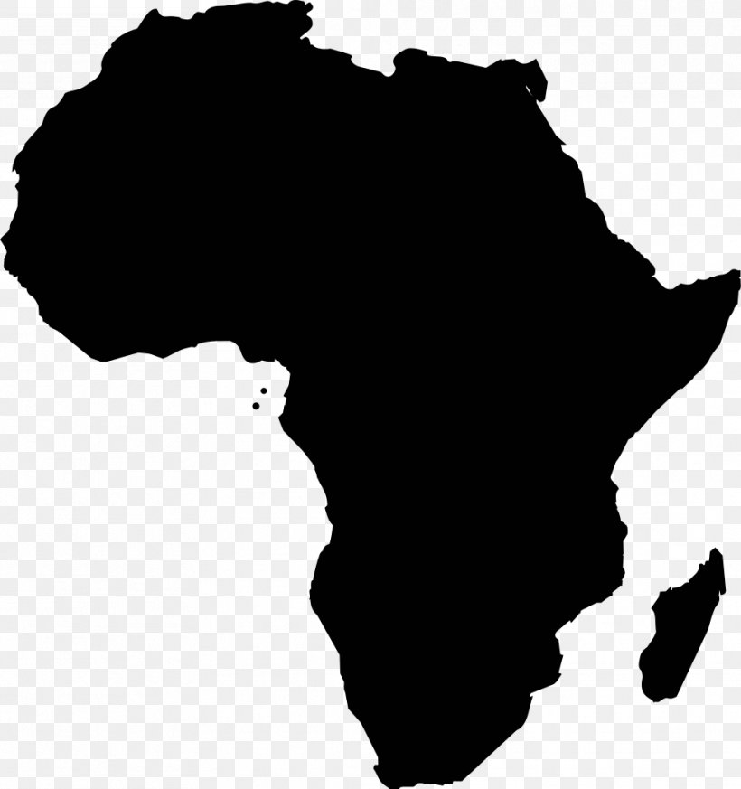Africa Blank Map, PNG, 961x1024px, Africa, Black, Black And White, Blank Map, Map Download Free
