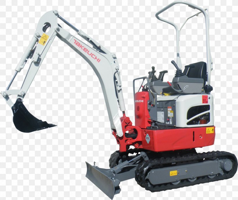 Compact Excavator Takeuchi Manufacturing Heavy Machinery, PNG, 864x728px, Compact Excavator, Architectural Engineering, Bucket, Construction Equipment, Demolition Download Free