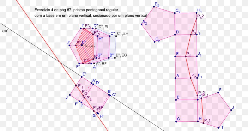 Descriptive Geometry Antiprism Pentagonal Prism, PNG, 1024x540px, Geometry, Antiprism, Area, Cone, Cube Download Free