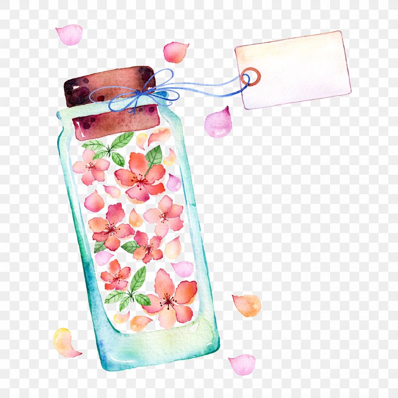 Glass Bottle, PNG, 2500x2500px, Stock Photography, Baby Products, Bottle, Drawing, Flower Download Free