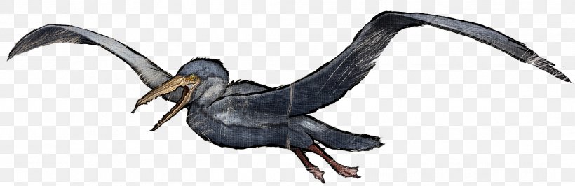 ARK: Survival Evolved Pelagornis Sandersi Dinosaur Stork, PNG, 2114x688px, Ark Survival Evolved, Agathaumas, Animal Figure, Beak, Bird Download Free