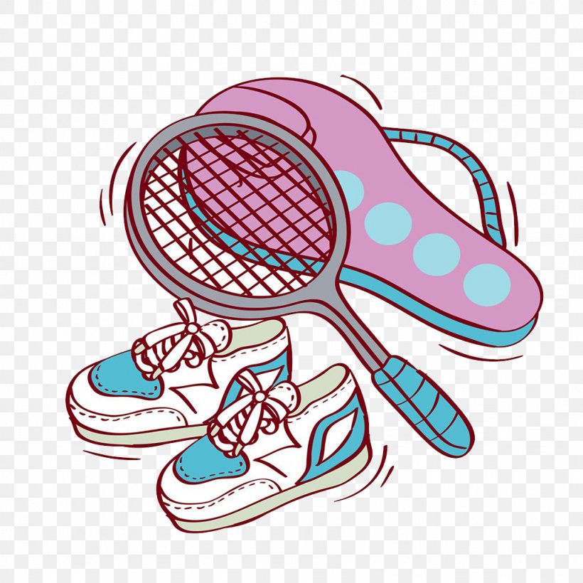 Badmintonracket Sport Badmintonracket Illustration, PNG, 1024x1024px, Badminton, Area, Athletic Shoe, Badmintonracket, Fashion Accessory Download Free
