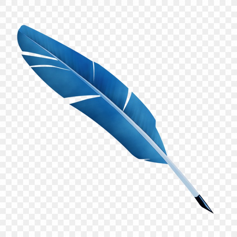 Feather, PNG, 1800x1800px, Watercolor, Ball Pen, Blue, Feather, Fountain Pen Download Free