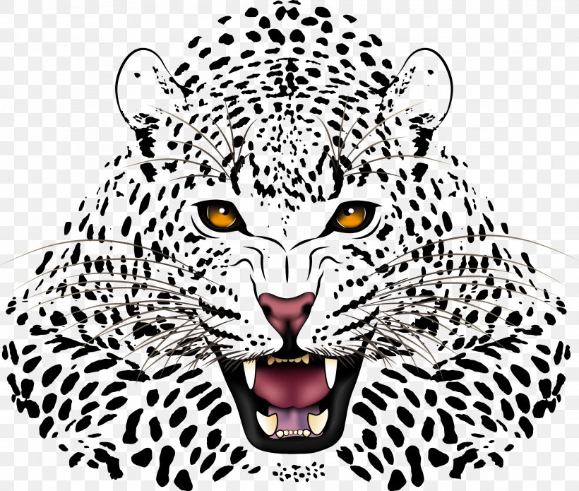 Leopard Jaguar Cheetah Black Panther, PNG, 2323x1970px, Watercolor, Cartoon, Flower, Frame, Heart Download Free