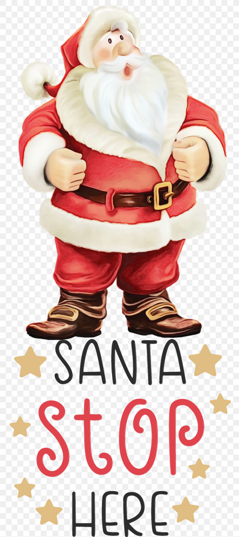 Santa Claus, PNG, 1335x3000px, Santa Stop Here, Christmas, Christmas Card, Christmas Day, Christmas Gift Download Free