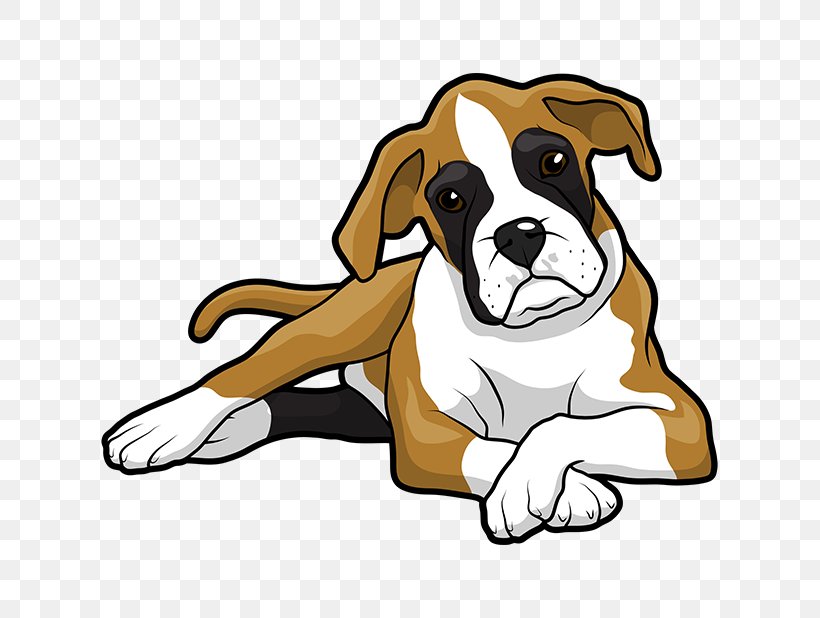 Boxer Puppy Golden Retriever Drawing Clip Art, PNG, 618x618px, Boxer, Animal, Breed, Carnivoran, Cartoon Download Free