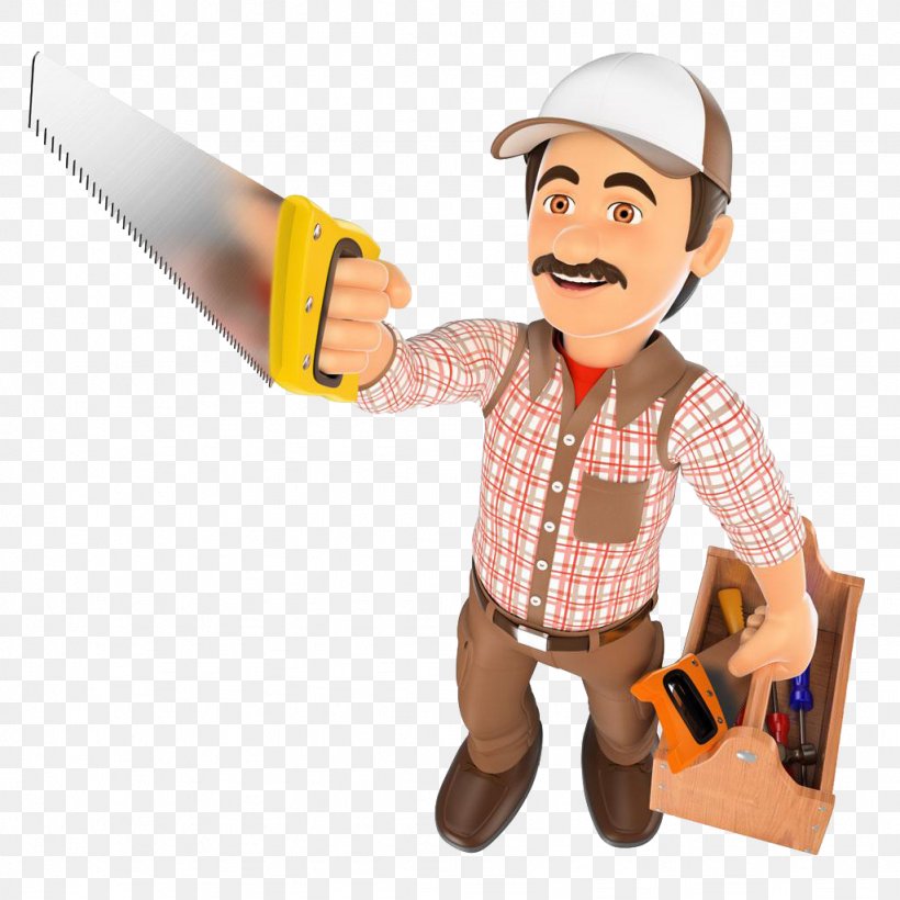 Carpenter Wood Royalty-free 3D Computer Graphics Illustration, PNG, 1024x1024px, 3d Computer Graphics, Carpenter, Architectural Engineering, Construction Worker, Cook Download Free