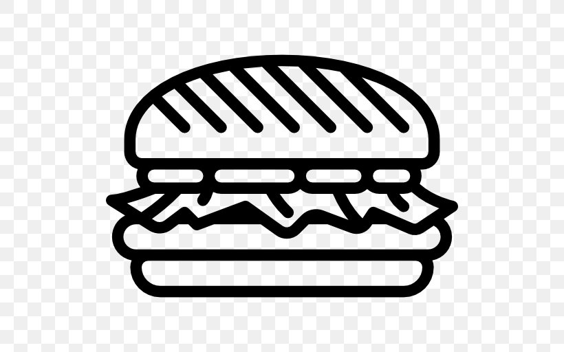 Hamburger Take-out Pizza Junk Food Kebab, PNG, 512x512px, Hamburger, Auto Part, Automotive Design, Automotive Exterior, Black And White Download Free