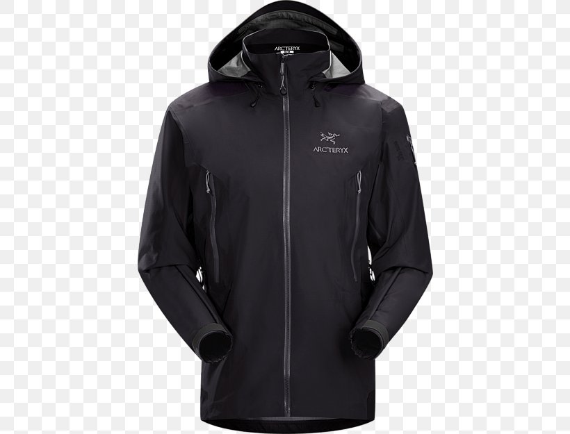Hoodie Arc'teryx Jacket Clothing, PNG, 450x625px, Hoodie, Black, Breathability, Clothing, Goretex Download Free