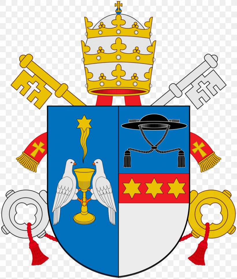 Papal Coats Of Arms Pope Coat Of Arms Encyclical Crest, PNG, 1006x1184px, Papal Coats Of Arms, Area, Artwork, Azure, Coat Of Arms Download Free